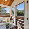 Liberty Tiny Homes Boujee Bungalow screened in porch